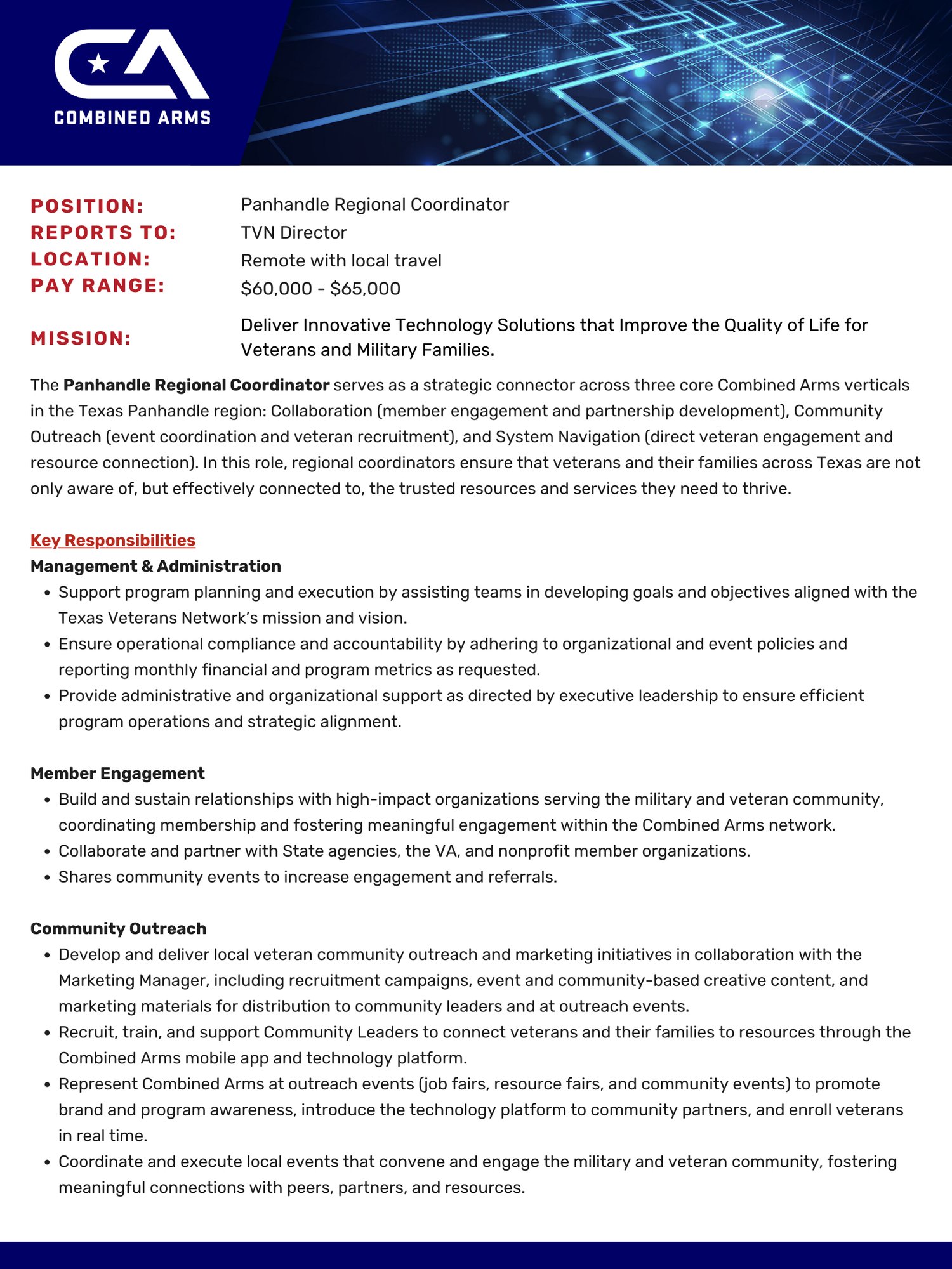 Panhandle Regional Coordinator (1)