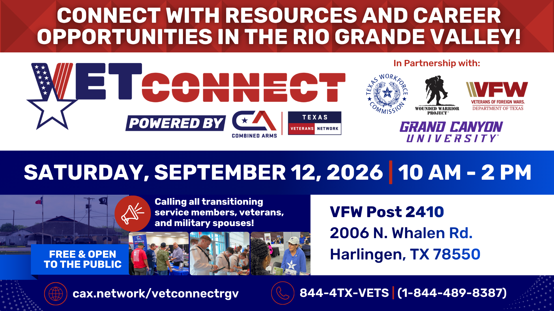 VetConnect Day RGV with details on this page